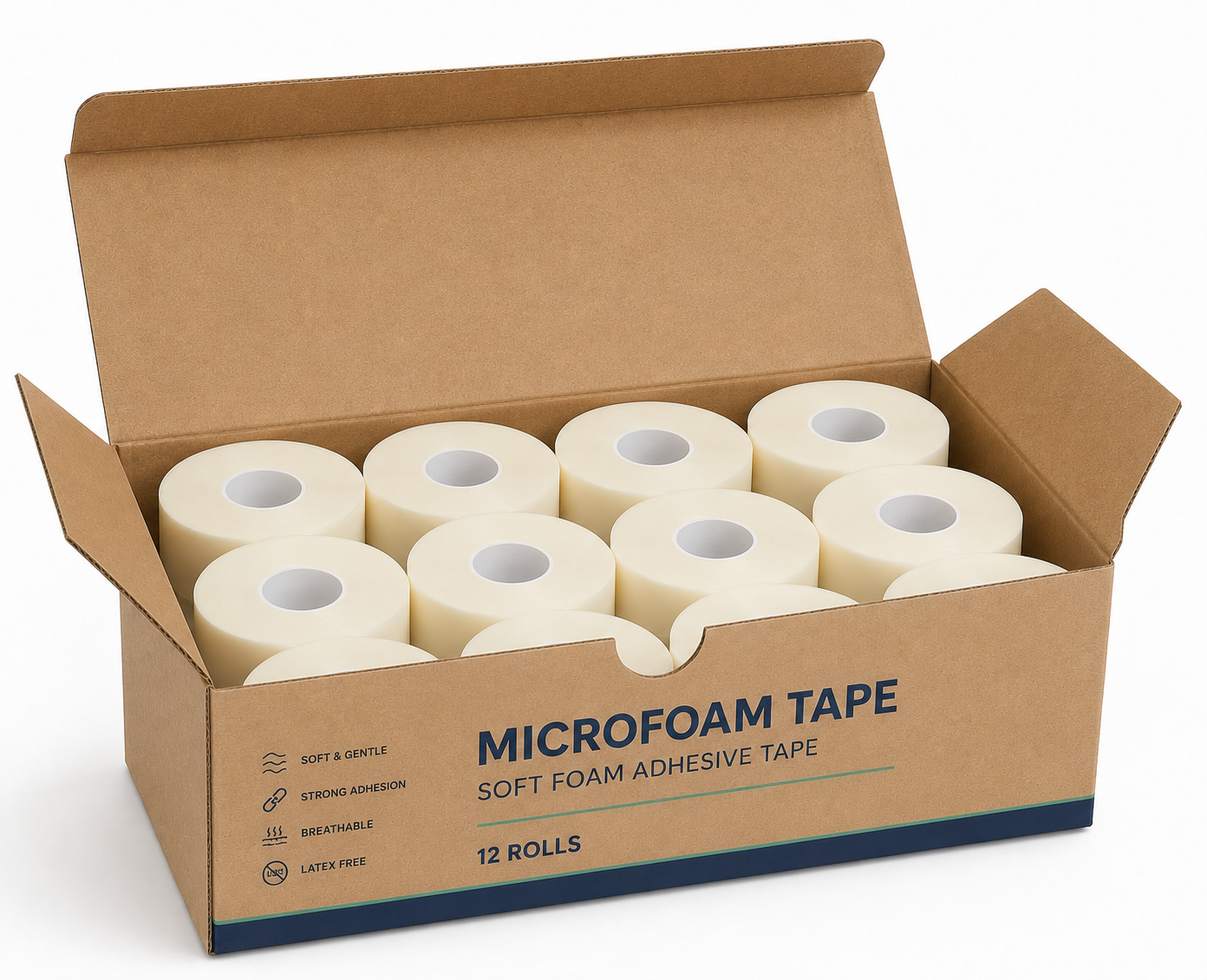 Medical Microfoam Tape 2.5cm × 4.5m