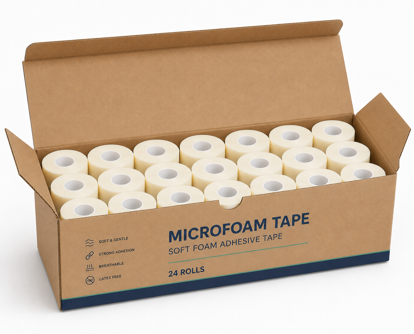 Medical Microfoam Tape 2.5cm × 4.5m
