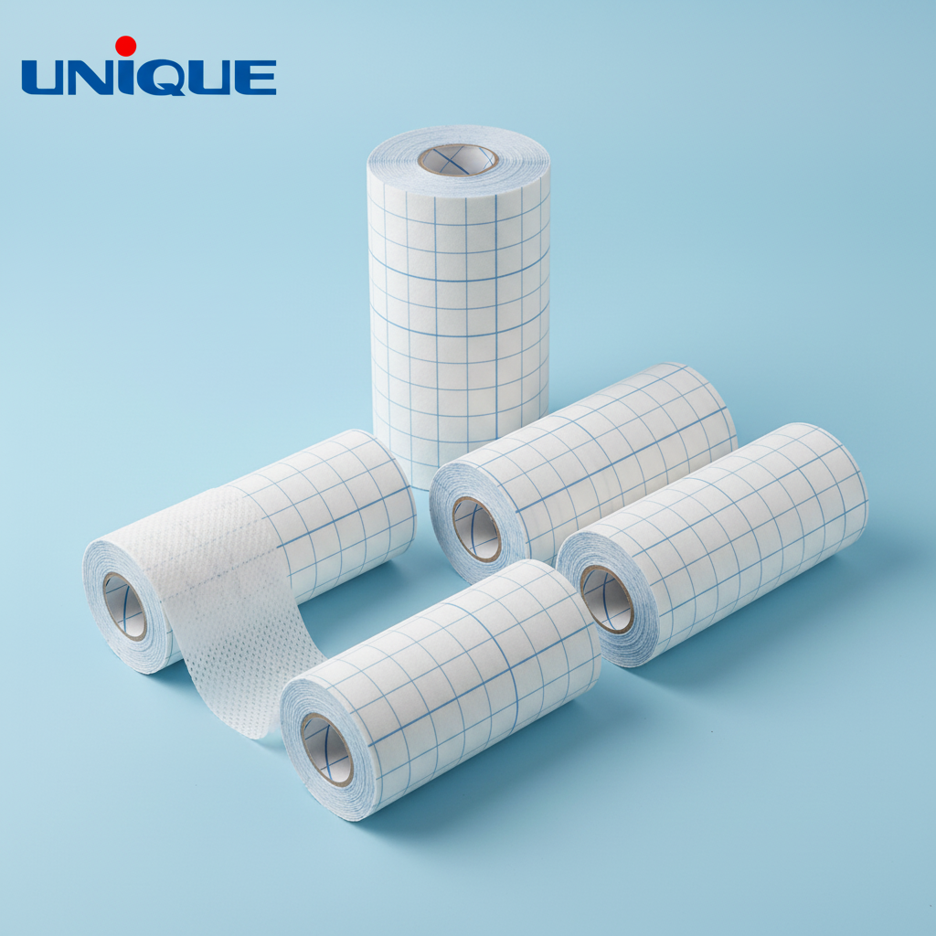 Rollo de cinta de fijación médica - Cinta adhesiva no tejida para apósitos de heridas, transpirable e hipoalergénica, 10 cm × 10 m (4" × 11 yardas), 6 rollos 