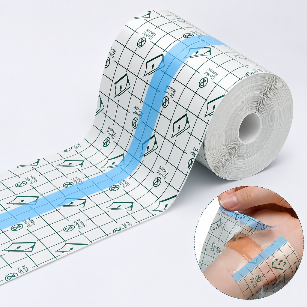 Transparent Waterproof Film Dressing – Breathable PU Adhesive Bandage Roll
