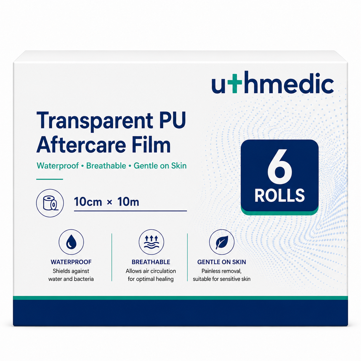 Transparent PU Aftercare Film 10cm × 10m