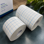 Rollo de cinta de fijación médica - Cinta adhesiva no tejida para apósitos de heridas, transpirable e hipoalergénica, 10 cm × 10 m (4" × 11 yardas), 6 rollos 