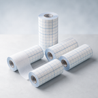 Rollo de cinta de fijación médica - Cinta adhesiva no tejida para apósitos de heridas, transpirable e hipoalergénica, 10 cm × 10 m (4" × 11 yardas), 6 rollos 