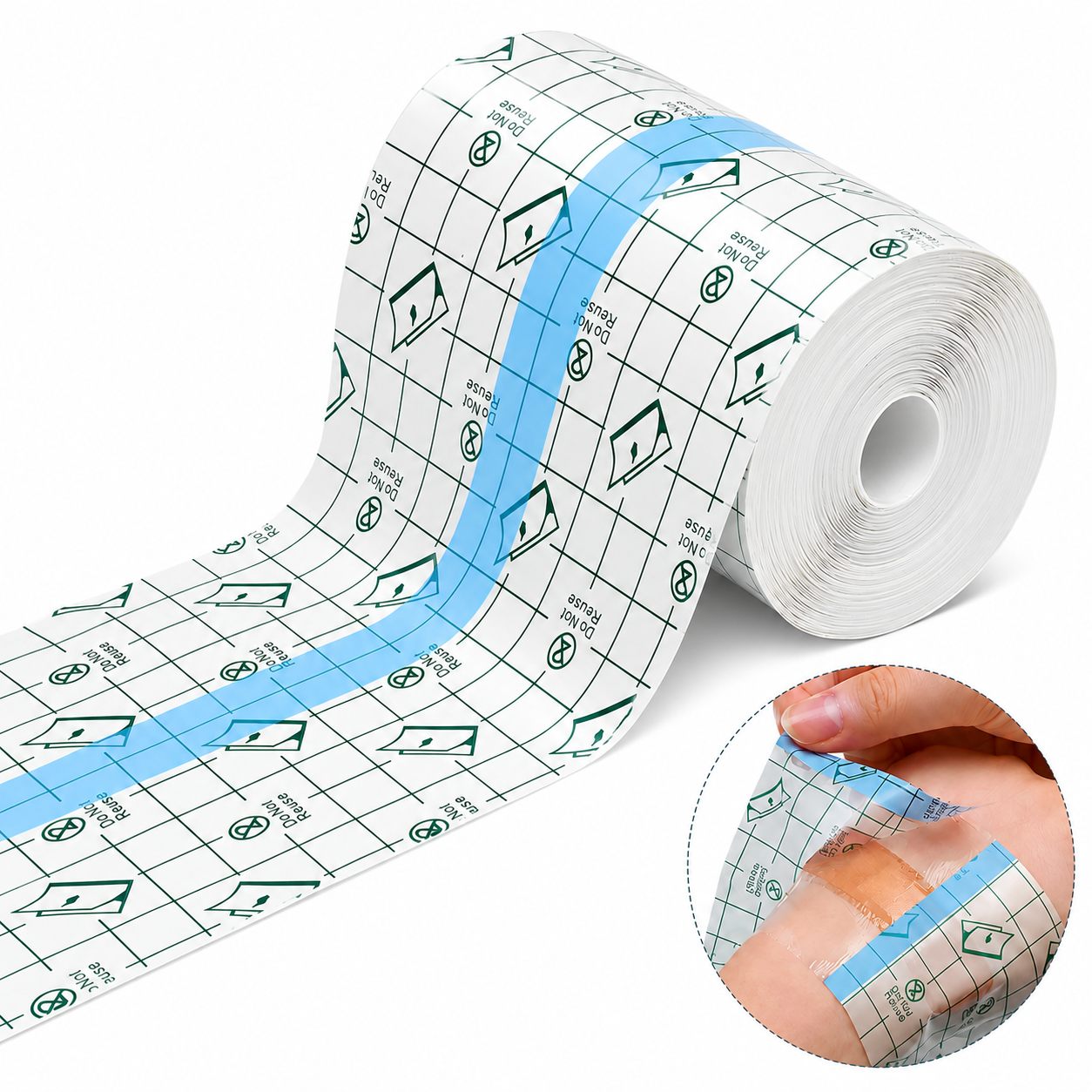 Transparent PU Aftercare Film 10cm × 10m